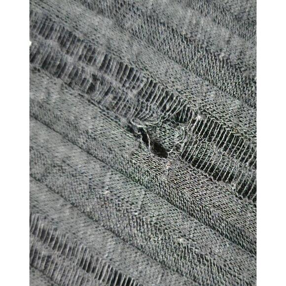 Free People Womens Size Small/Petite Black Ruffle Lace Tunic Top Boho Chic - Picture 7 of 13